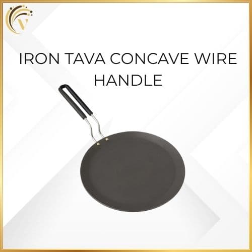Iron Tava Concave Wire Handle